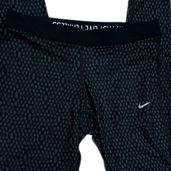 Nike Womens Leggings Black Run Fast Live Fearless Dri-Fit Sz L Athletic Gym Pant - Picture 2 of 11
